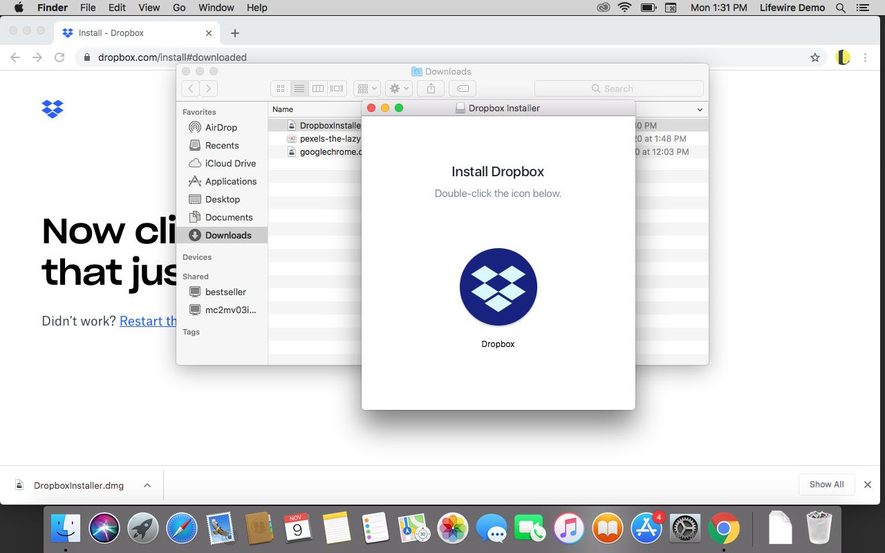 dropbox integration for mac